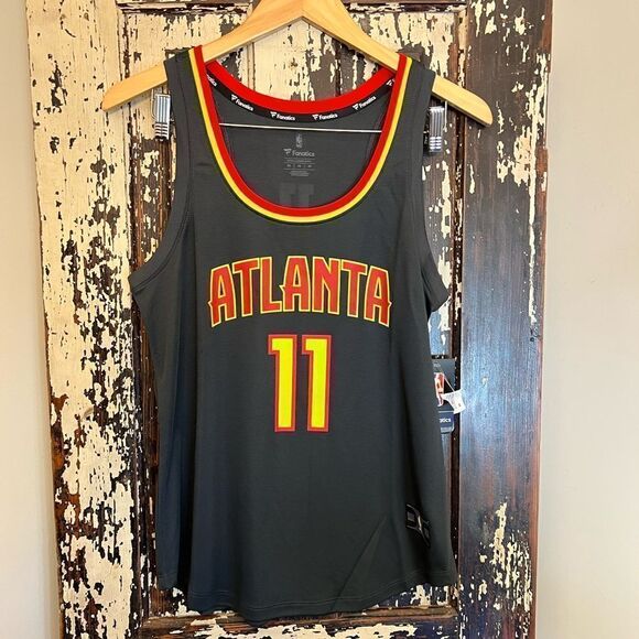 NWT Fanatics NBA Trae Young Atlanta Hawks Fast Break Sleeveless Tank jersey. M - Picture 1 of 10